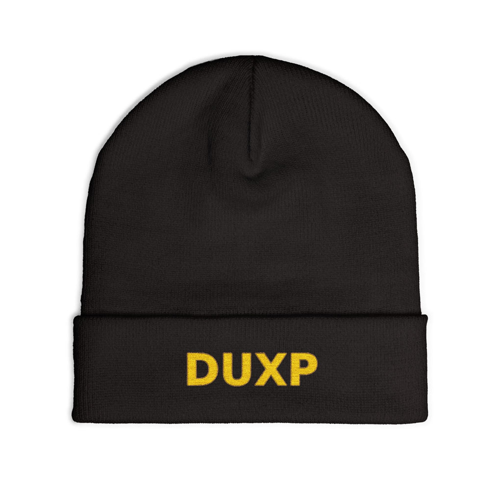 DUXP Embroidered Beanie - Gold