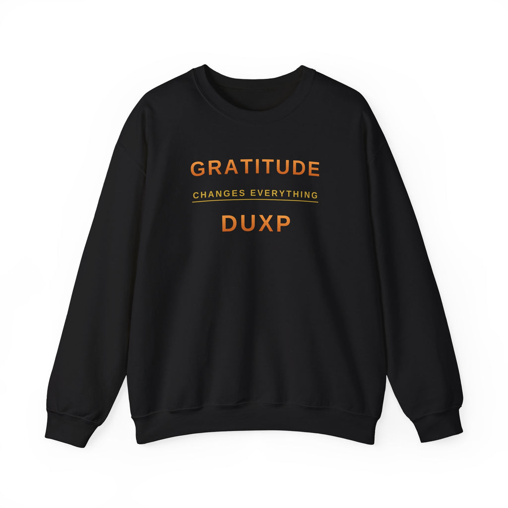 DUXP Gratitude Words Crewneck