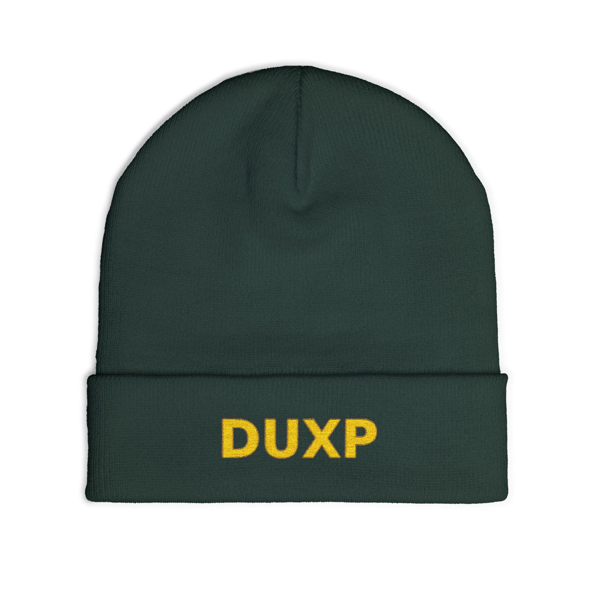 DUXP Embroidered Beanie - Gold