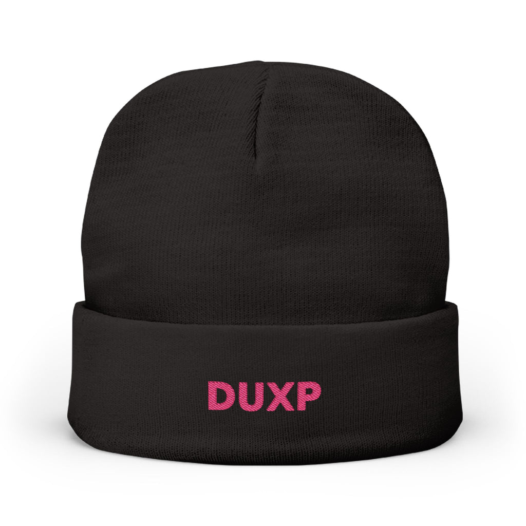 DUXP Embroidered Beanie - Pink