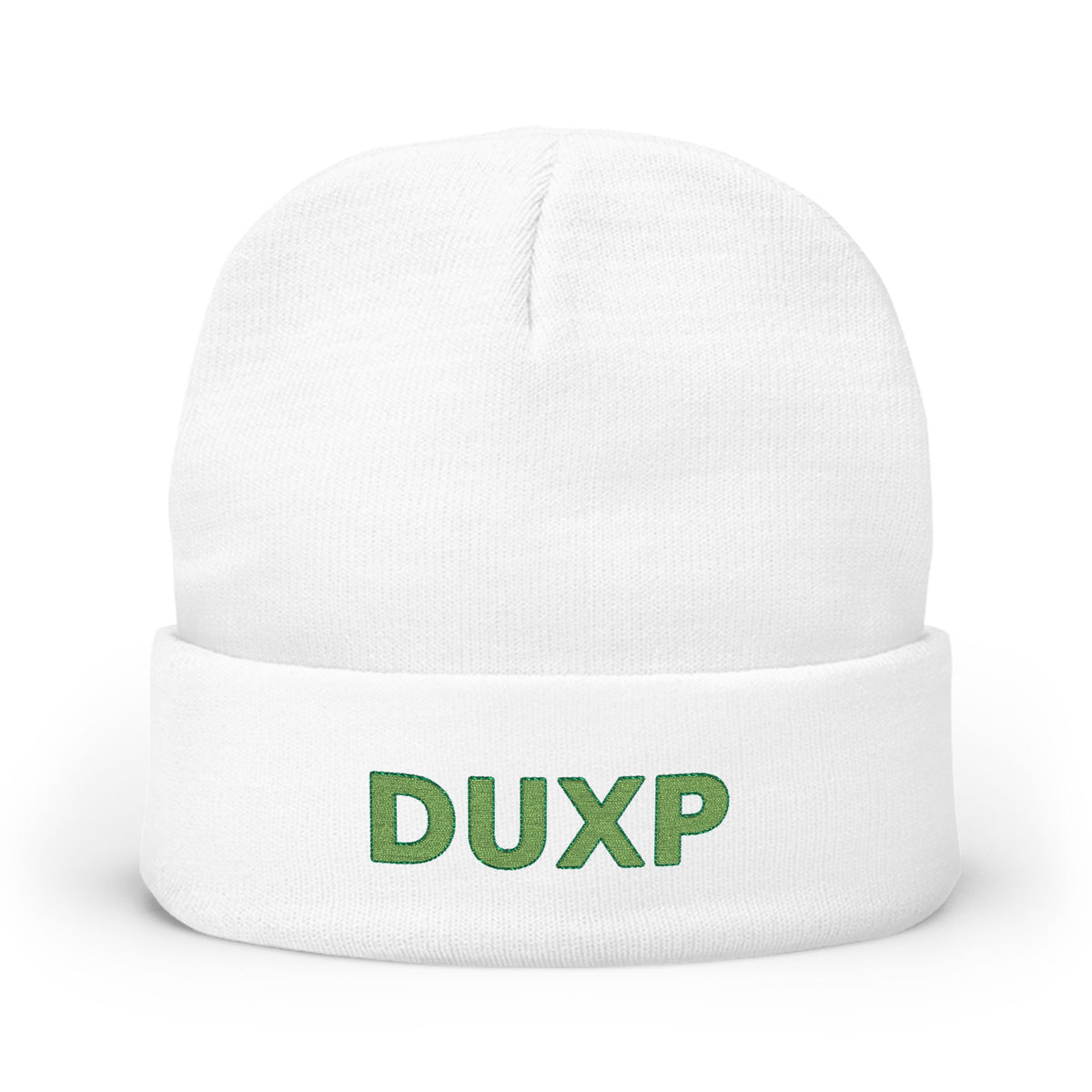DUXP Embroidered Beanie - Green