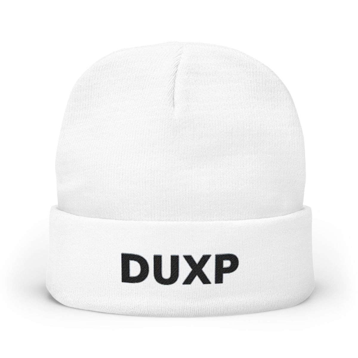 DUXP Embroidered Beanie - Black