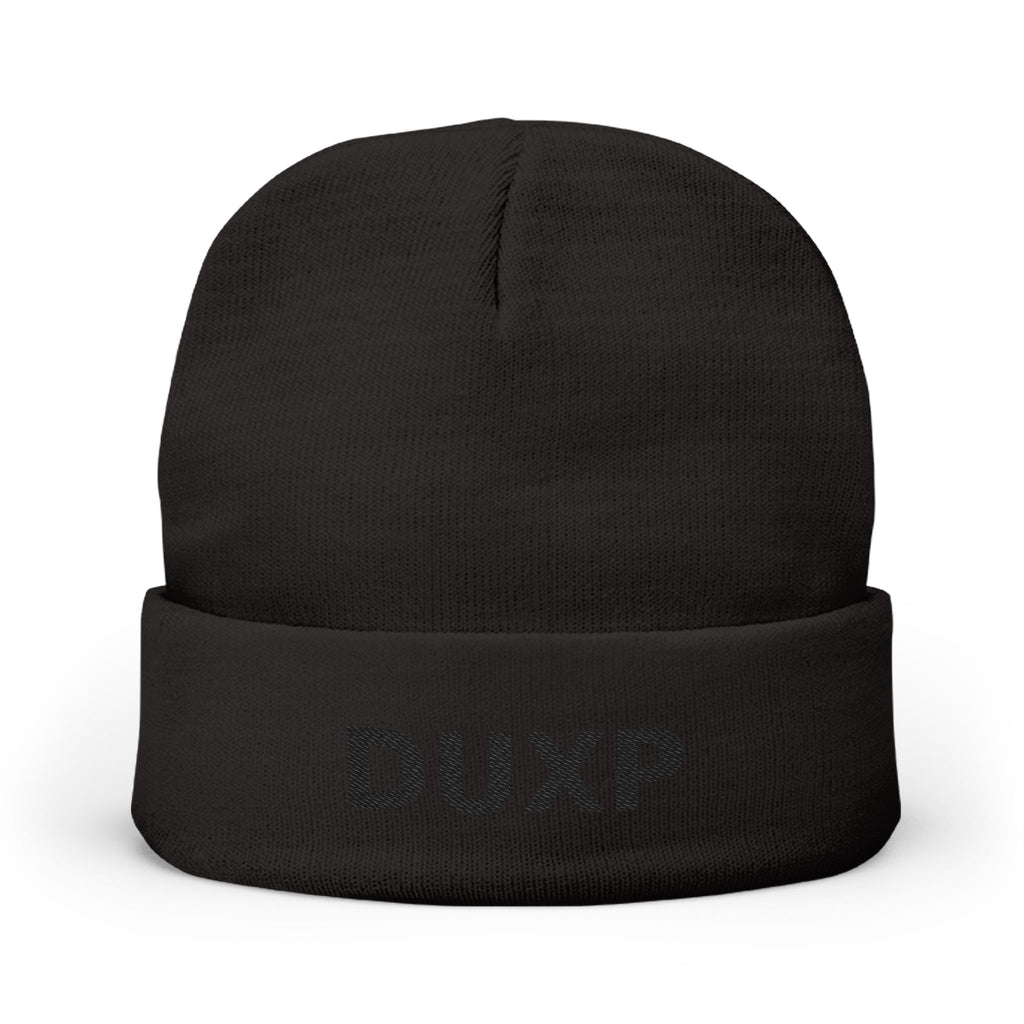 DUXP Embroidered Beanie - Blackout