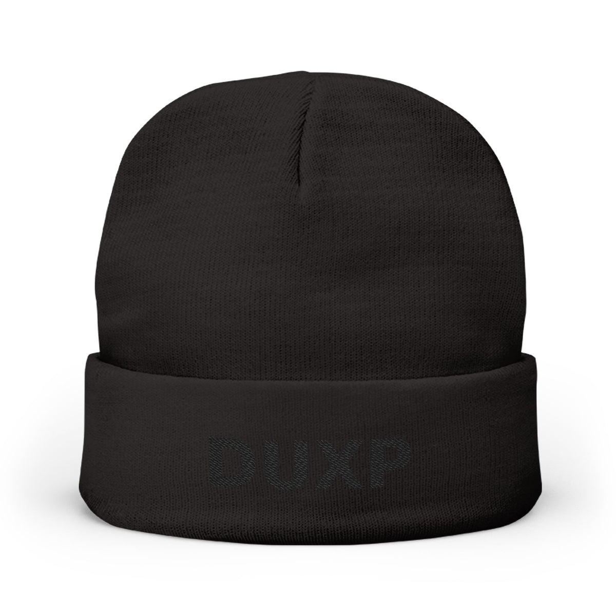 DUXP Embroidered Beanie - Blackout