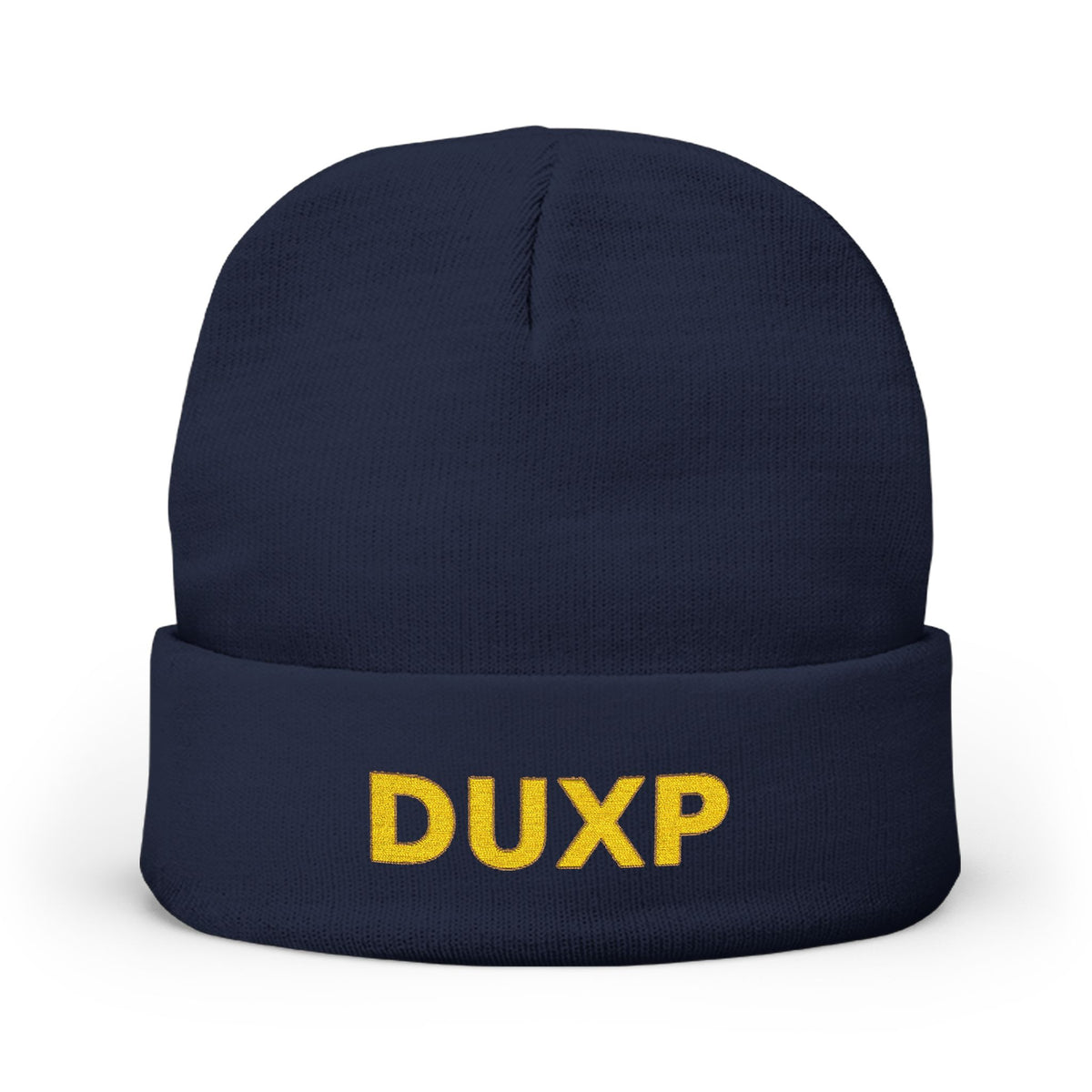 DUXP Embroidered Beanie - Gold