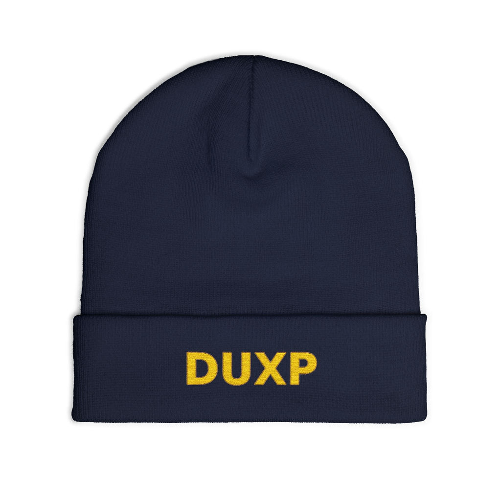 DUXP Embroidered Beanie - Gold