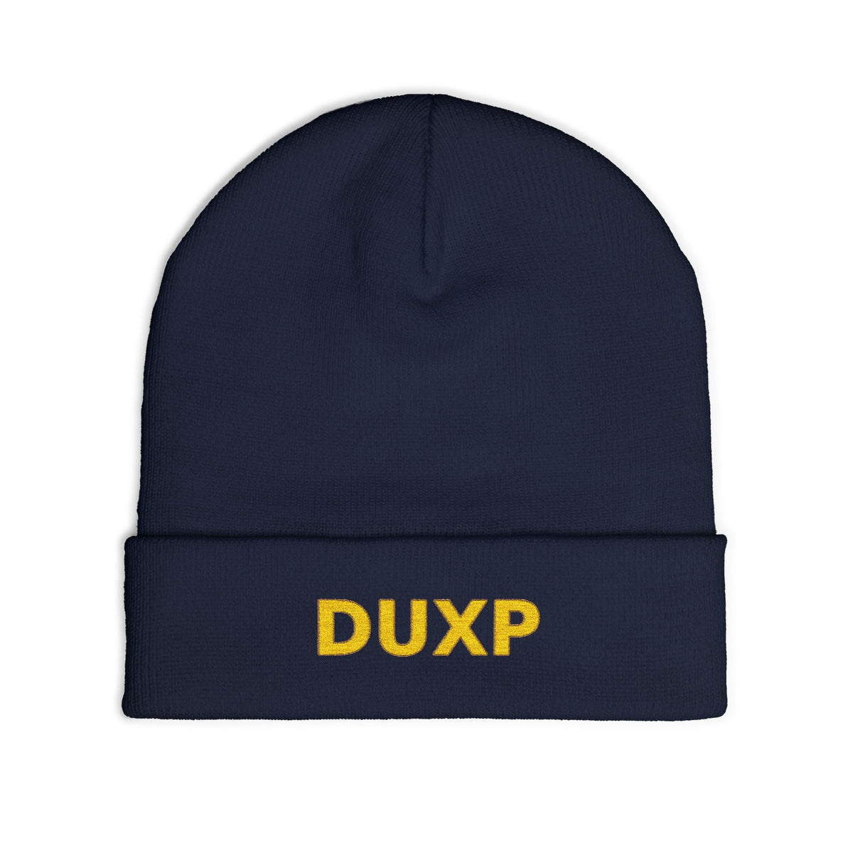 DUXP Embroidered Beanie - Gold